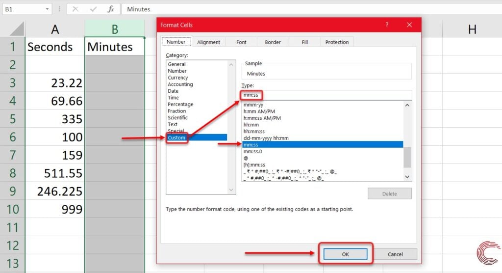 convert ms into minutes in automize