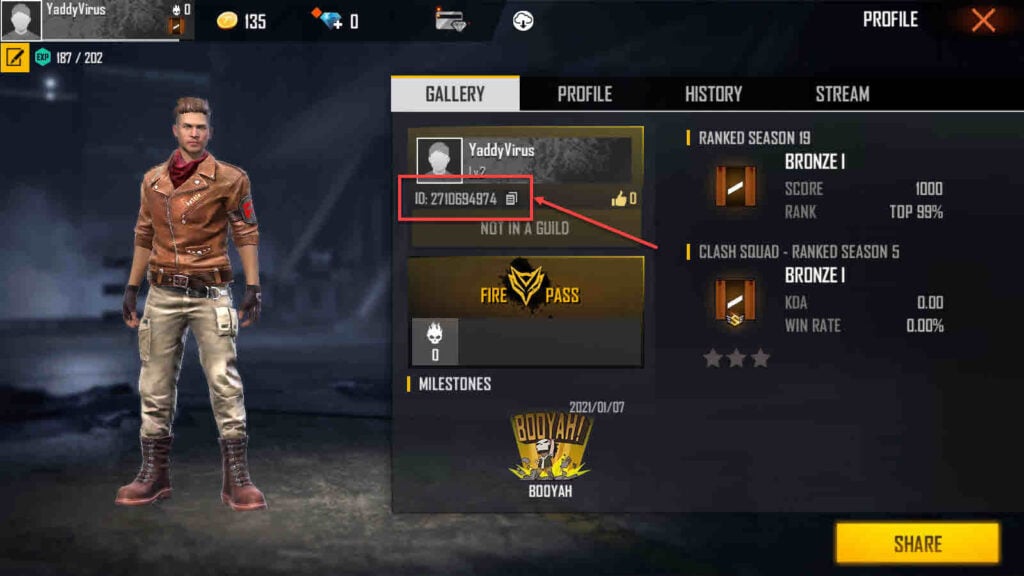 how to open another id in free fire