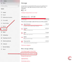 How to view and change Microsoft Store install location in Windows 10?
