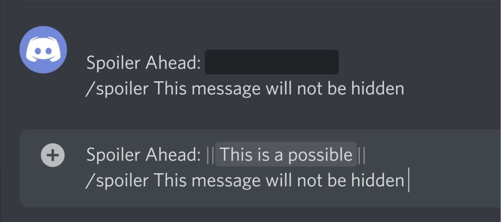 mark text as spoiler discord