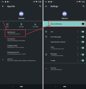 This is an image of disable notification discord phone android 2