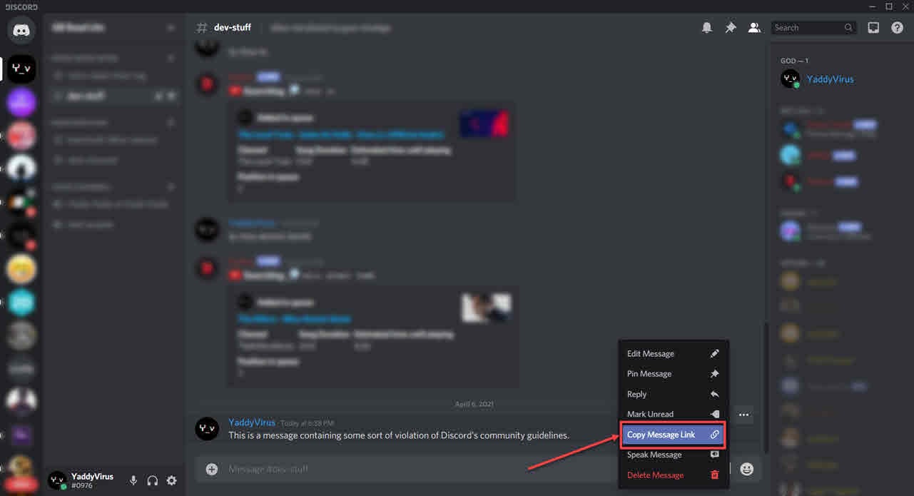 How to report user, server or DM on Discord?