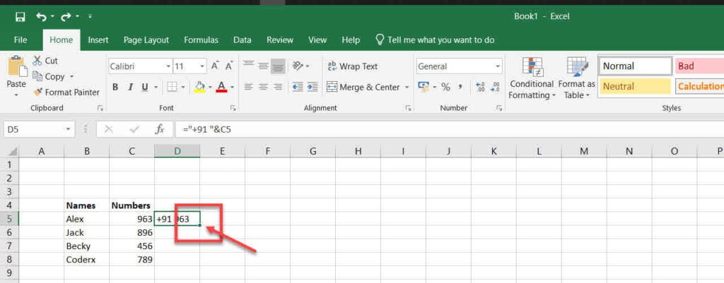 how-to-add-prefix-or-suffix-to-range-of-cells-in-microsoft-excel-2016