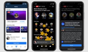 This is an image of live audio rooms facebook ss