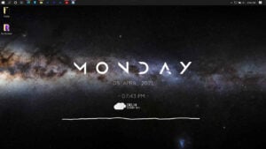 This is an image of taskbar top