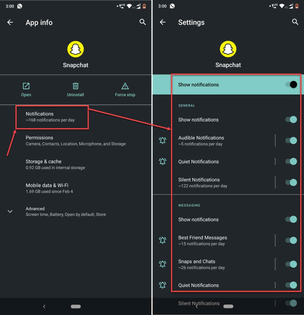 How to fix 'Snapchat notification not working' error?