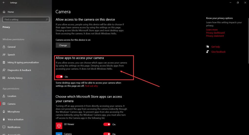 How to fix 'Google Meet camera failed' issue?