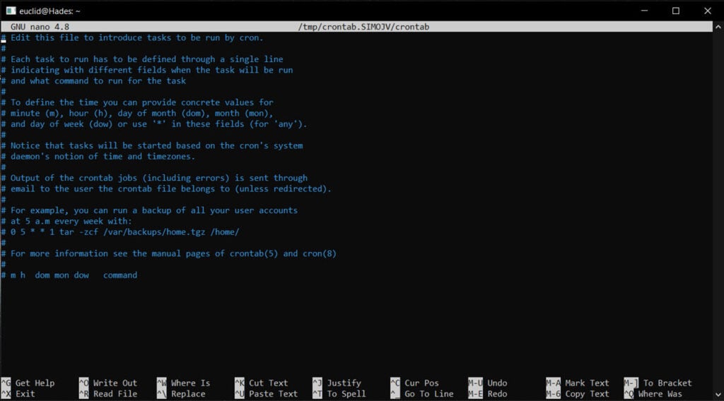 How to run Cron Jobs every five minutes? 1 This is an image of crontab file