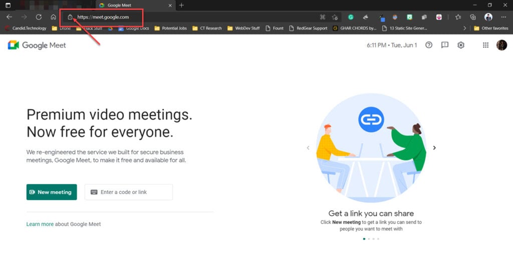 How to fix 'Google Meet camera failed' issue?