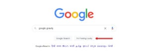 This is an image of google gravity 1