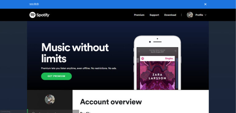 Why did Spotify log me out?