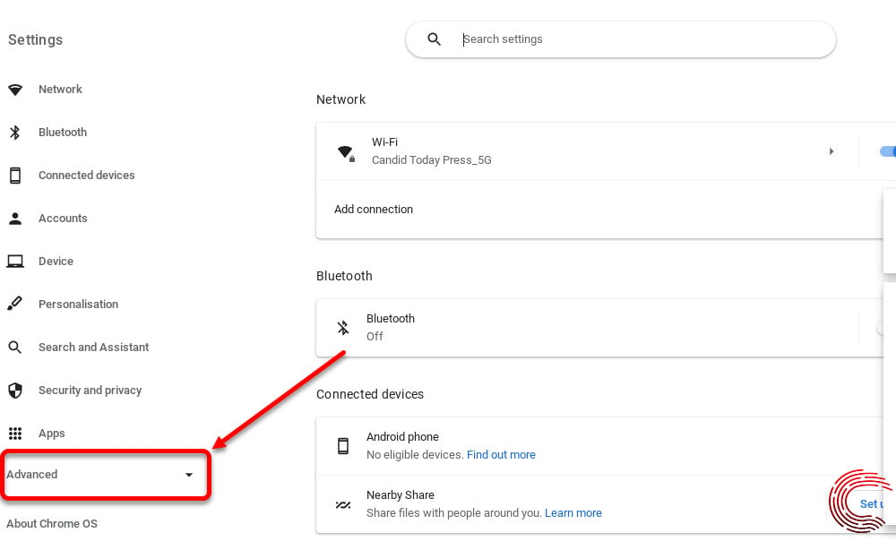 How to invert colors on a Chromebook