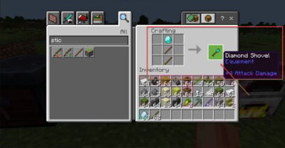 minecraft-diamond-shovel-2 1 This is an image of minecraft diamond shovel 2