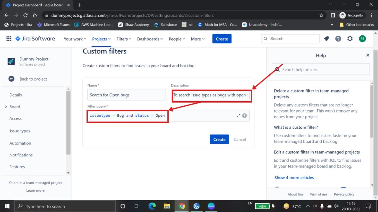 How to add quick filters in Jira?