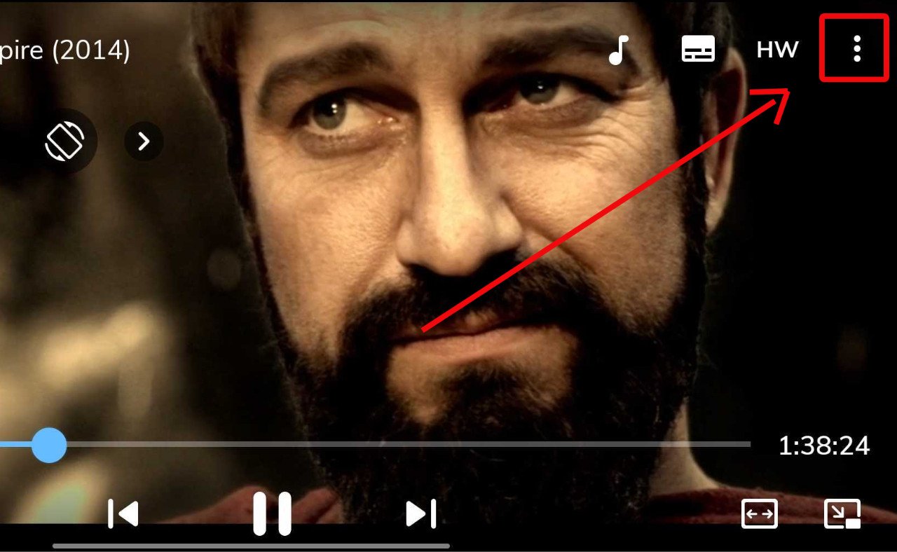 How to increase brightness in MX Player?