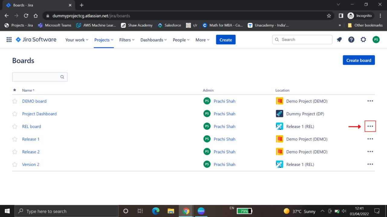 How to delete a board in JIRA?