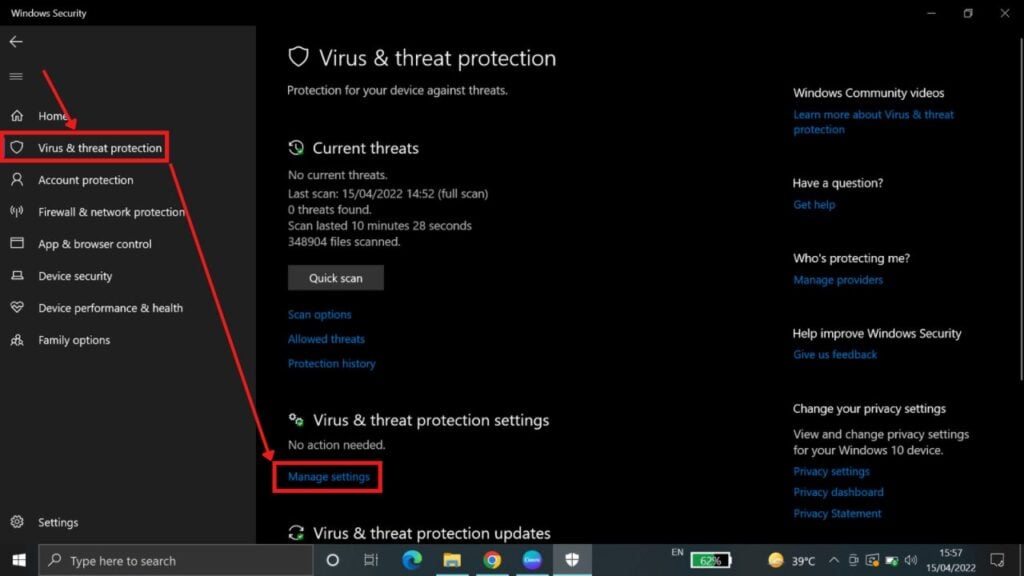 Operation did not complete successfully because the file has a virus: 6 Fixes