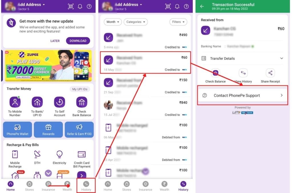 how-to-delete-transaction-history-in-phonepe