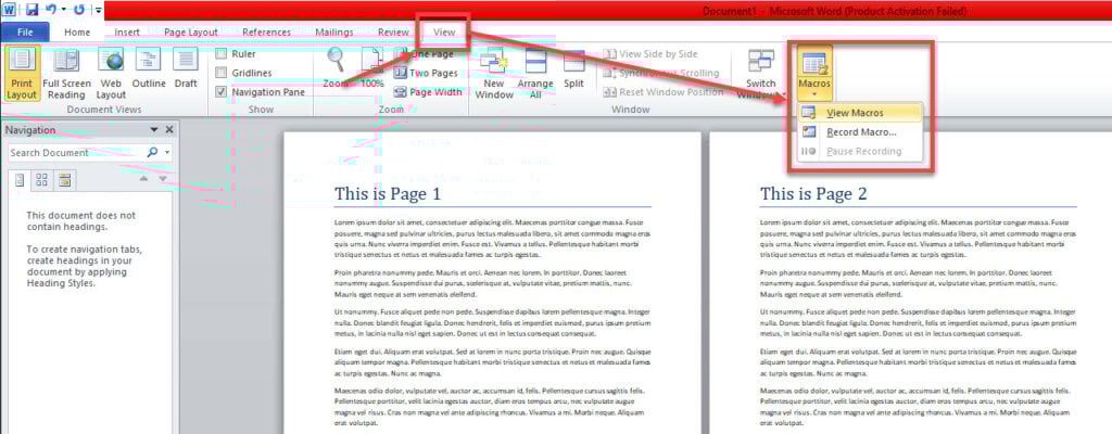 How to duplicate a page in Word?
