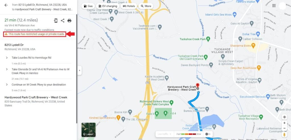 What Is Restricted Usage Road On Google Maps   1 1 1024x493 