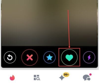 This is an image of green heart icon tinder