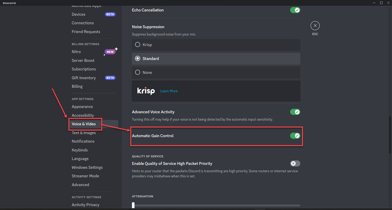 What is Automatic Gain Control in Discord?