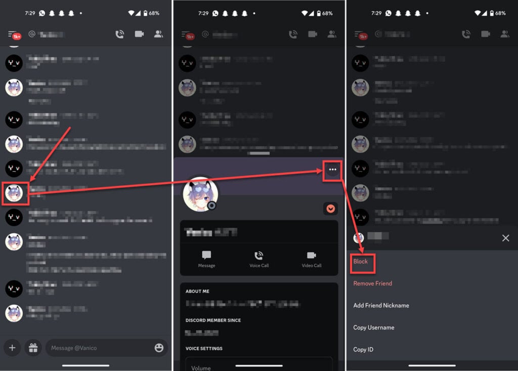 How to unblock someone on Discord? 7 This is an image of discord block mobile 1