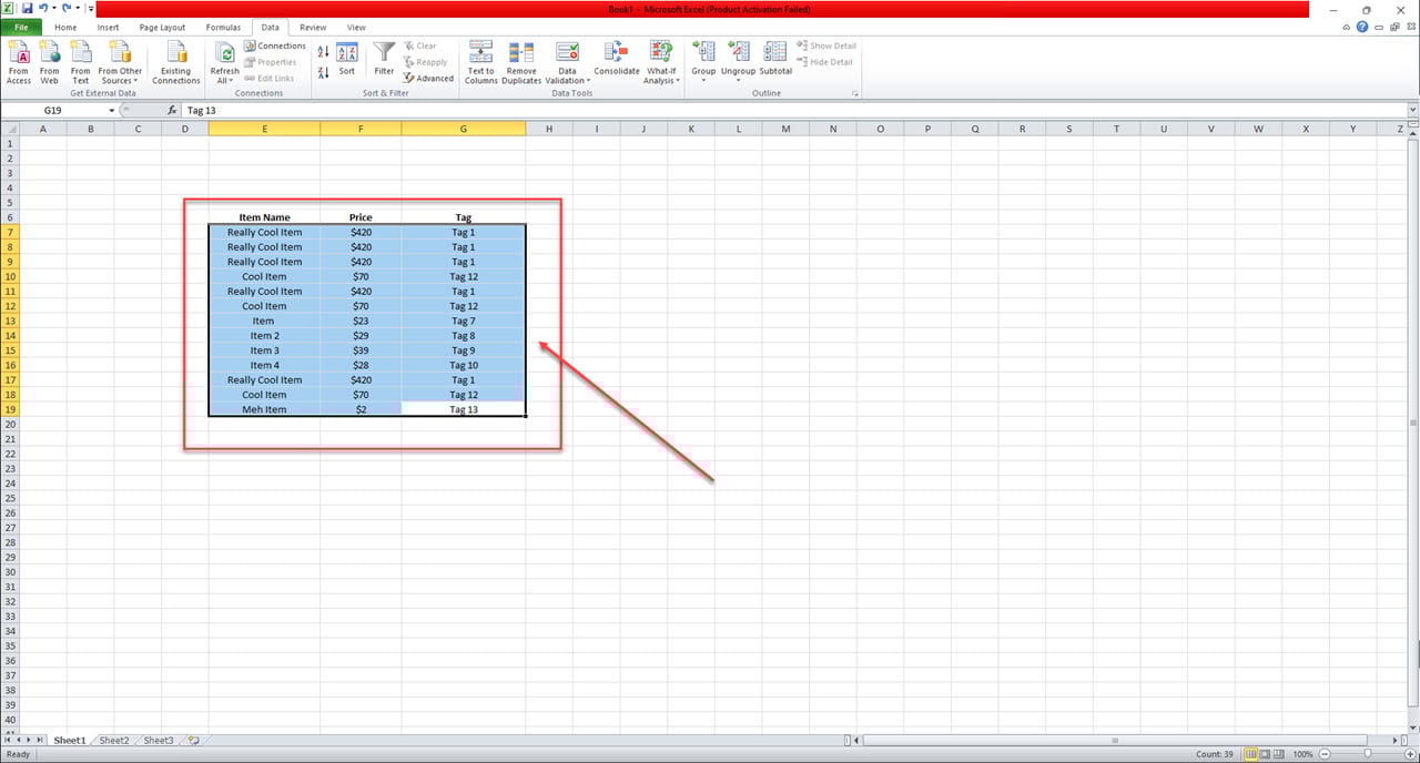 How to highlight duplicates in Excel? image.