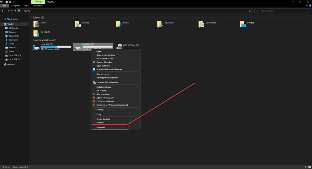 Fix: A device which does not exist was specified 1 This is an image of give access to drive ss1