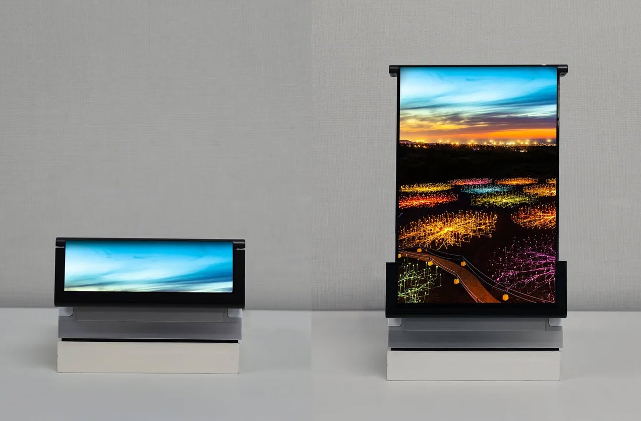 Samsung shows off a display that rolls like a scroll