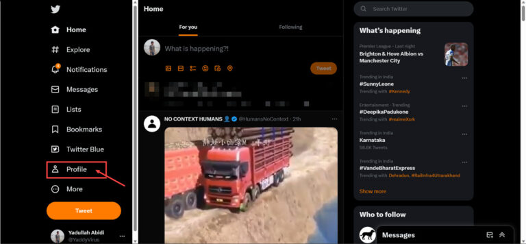 How to have no name on Twitter?