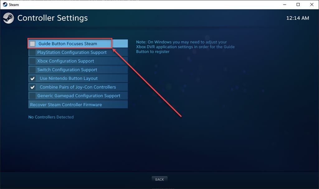 Fix: Powerwash simulator mouse not working 8 This is an image of change steam controlleer settings ss4