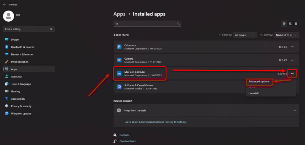 Calendar app not working in Windows: Quick Fix 5 This is an image of repaircalendar ss1