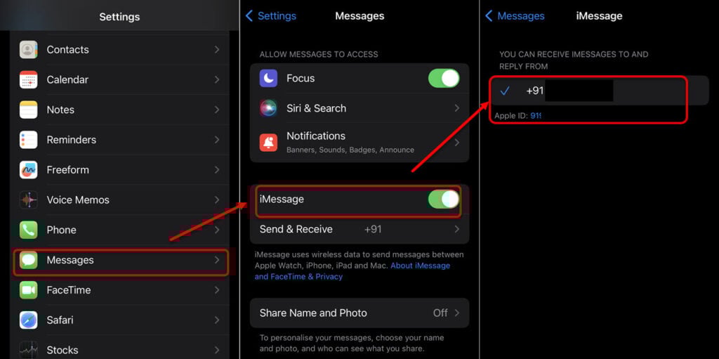 Fix: iMessage not syncing on Mac 1 This is an image of imessagesiphonemacsync ss1