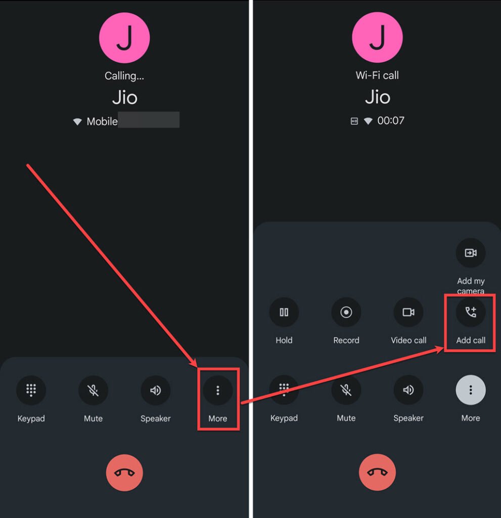 How to do a conference call on Android? 1 This is an image of do a conference call android ss1