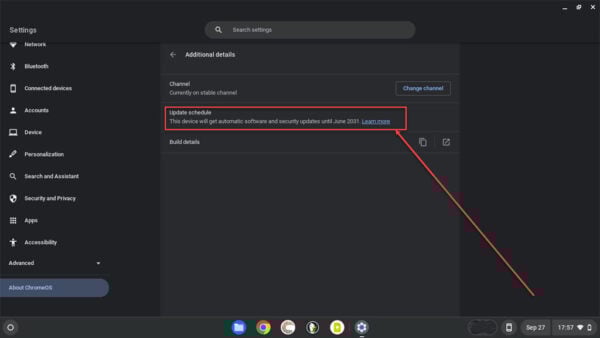 This is an image of check aue date chromebook ss2