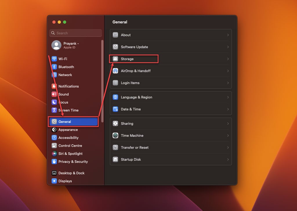 What is System Data on Mac? 2 This is an image of clear storage mac ss1