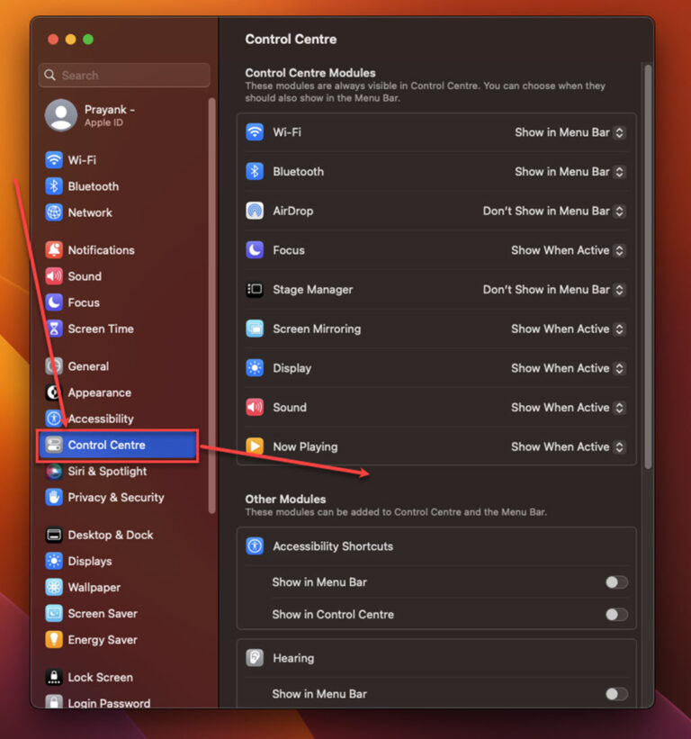 Where is the Macbook Control Center? All you need to know