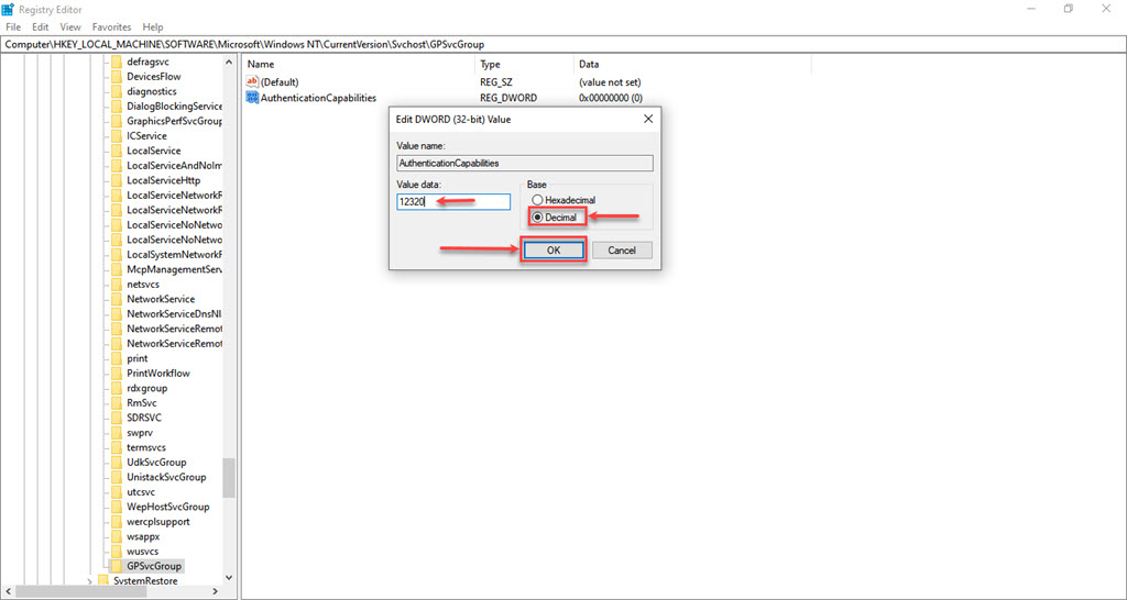 This is an image of edit registry ss6