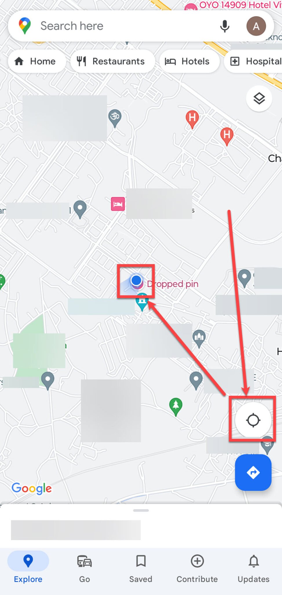 Google Maps symbols listed and explained