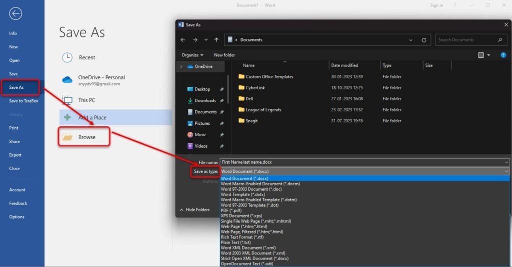How to change file type in Windows 11? 5 This is an image of fileextensionviewwindows11saveas ss1