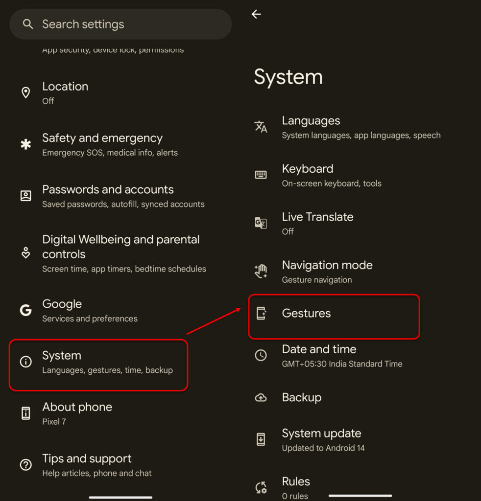 How to restart your Pixel 7? 2 This is an image of restartpixel7 powerbutton ss1