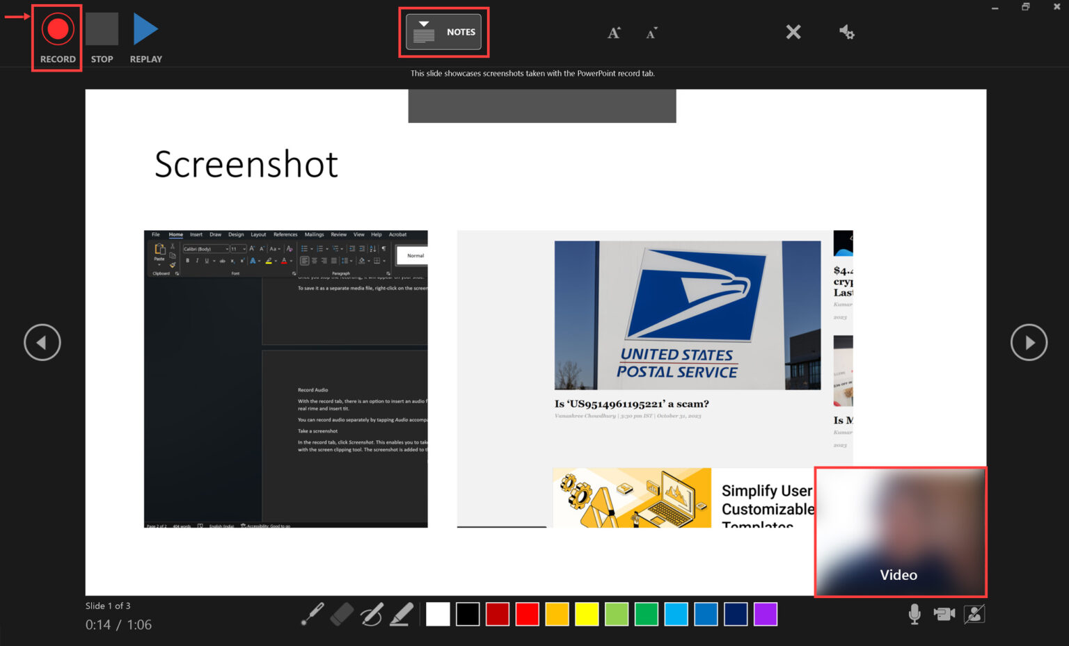 Powerpoint Recording Box How to use the record tab in PowerPoint