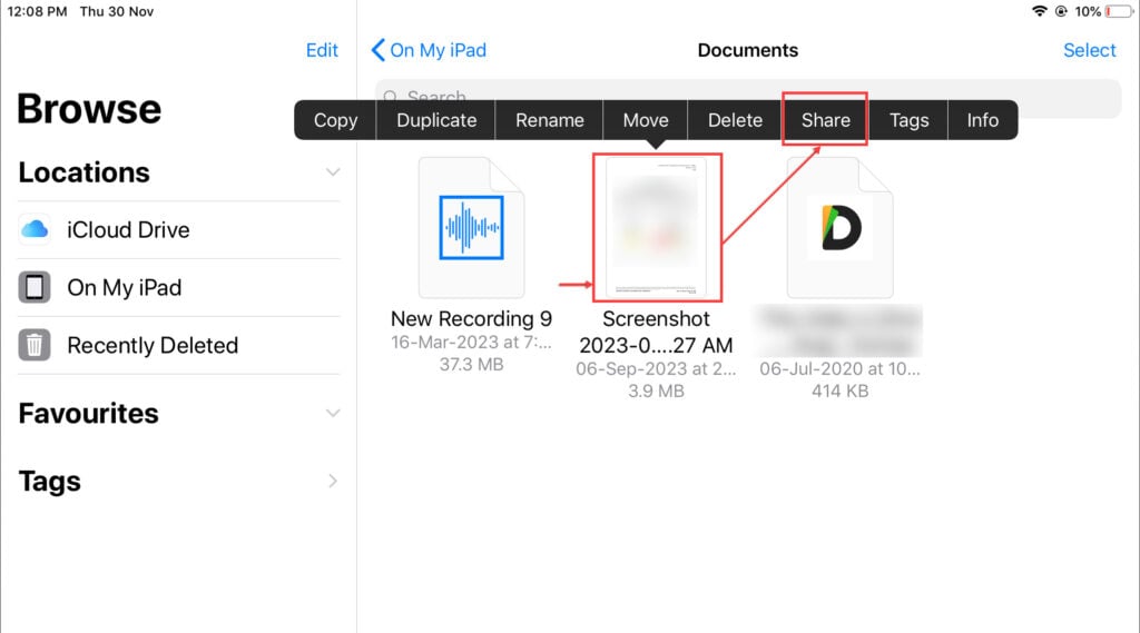Where do AirDrop photos go? 3 This is an image of screenshot share file