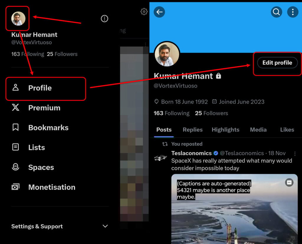 How to change your age on Twitter? 1 This is an image of changetwitterdobapp ss1