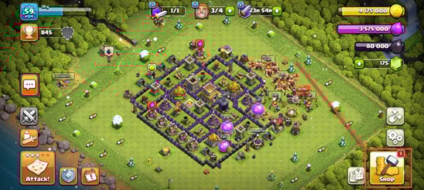 This is an image of change scenery clash of clans ss1