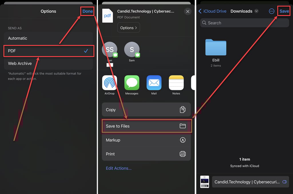 This is an image of make pdf iphone ss2