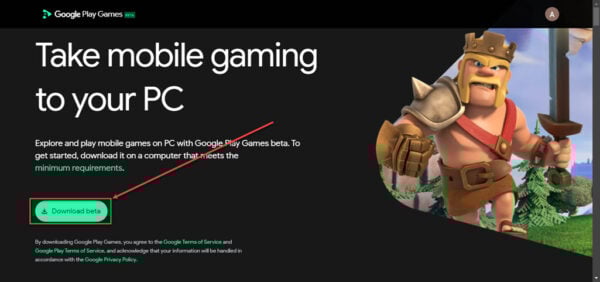 This is an image of play clash of clans on pc ss1