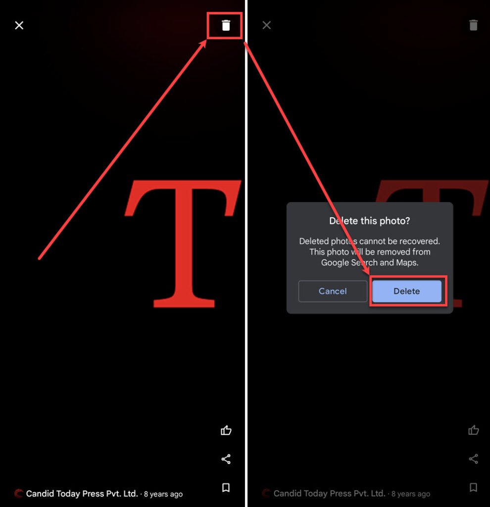 How to remove photos from Google Business? 2 This is an image of remove photos from google business phone ss2