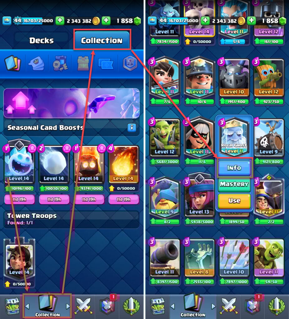 What do star levels do in Clash Royale?